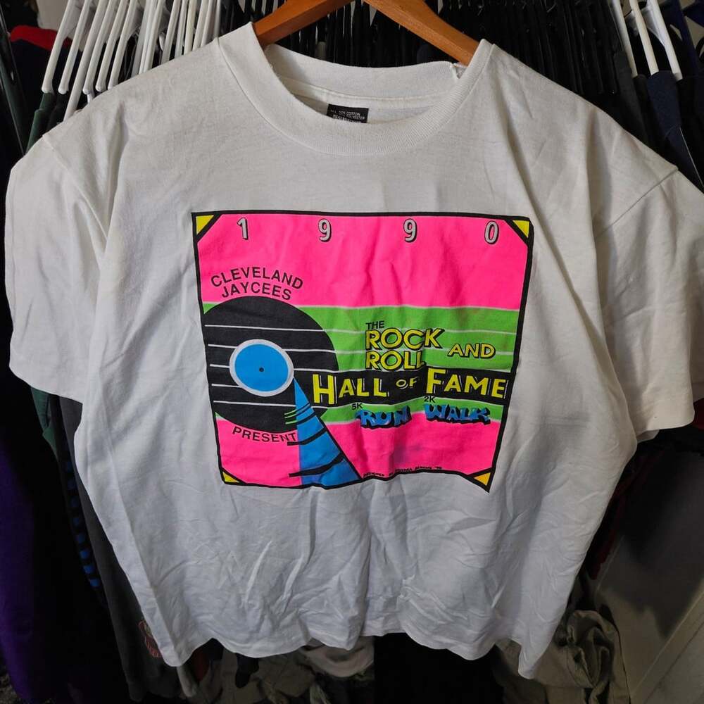Screen Stars 1990 Rock And Roll Hall Of Fame T-Shirt White Vintage